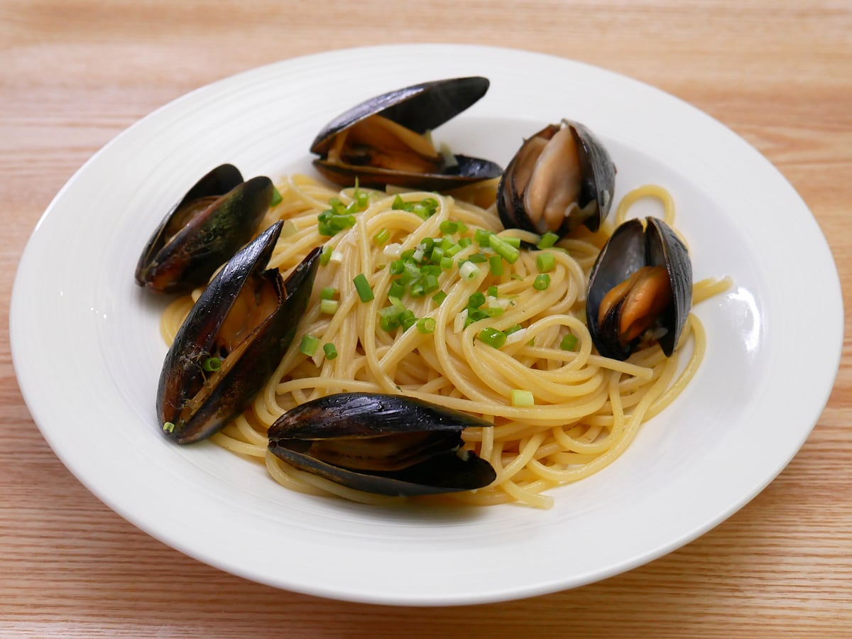 Pier33Gourmet　冷凍ムール貝　バターガーリックソース　パスタにアレンジ